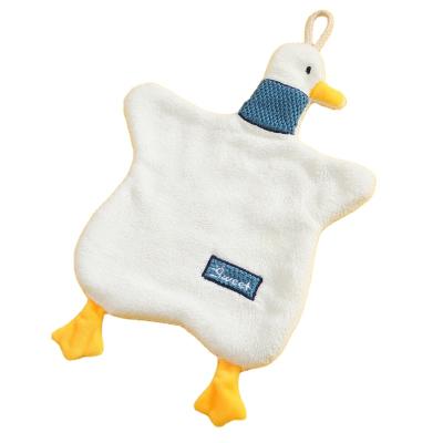 China Cute Duck Towel Plush Towel Kitchen Household Hanging Absorbent Towel for sale