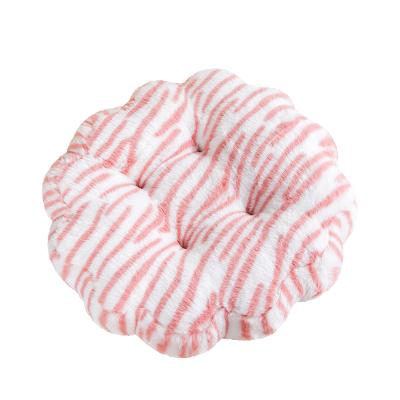 China Printed Super Soft Rabbit Hair Fabric Tatami Chair Cushion Tiger Rabbit Hair Biscuit Cushion Chair Cushion for sale