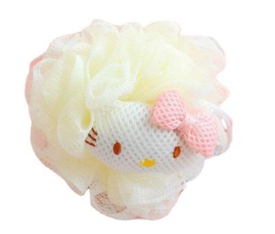 China Lovely Bath Toy Shower Sponge Loofahs Cartoon Loofah Pouf Mesh Shower Ball for Kids for sale