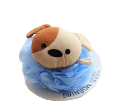 China Bath Toy Animal Bath Sponge Pouf, Cartoon Bath Sponges Pour Loofahs Mesh Pouf Shower Ball Animal for Kids for sale