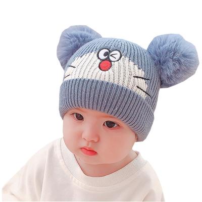 China Warm Newborn Infant Organic Bear Baby Cowl Knot Winter Hats Hats For Boys for sale