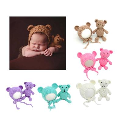 China Four Seasons Professional Manufacturing Factory Woolen Hat And Toys Hand Made Photo For 0-3 Months Baby Photography Newborn Props for sale