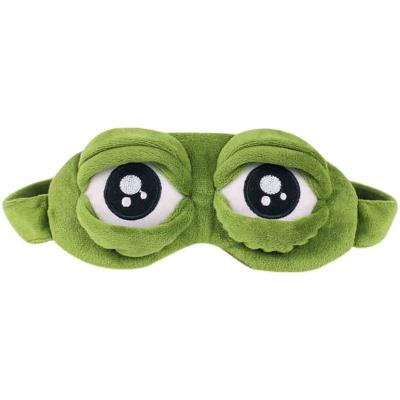 China Shading frog eye mask light sleep shading beautiful Korean funny sleep men's and women's eyes fatigue sad frog ice bag ice compress for sale