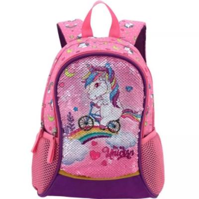 China 2021 Amazon Fashion Online Fashion Polyester Unicorn Kids School Bag Plush Animal Kids Backpack School For Girls for sale