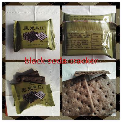 China Natural Black Rice Soda Cracker Cereal Cookie for sale