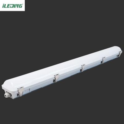 China Clipes de fechamento de policarbonato cinza 4FT 46W LED Vapor Tight Light Fixture para Armazém à venda