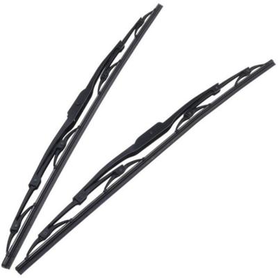 China Conventional Windshield Wipers Steel Spring And Blade Wiper Frame Metal Wipers ECO Natural Rubber for sale