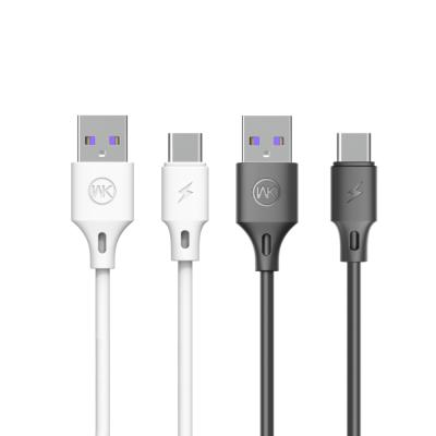 China Wk Mobile Phone Fast Charging High Quality Usb. speed WEKOME to type c 5A long data fast charging cable for sale