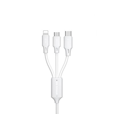 China Fast charging speed wk. 3 in 1 Mobile Phone Usb Fast Charging Data Cable For iPhone for sale