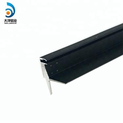 China Affordable Black Sandblasting Aluminum Solar Cell Panel Profile Materials Frame Decorations for sale