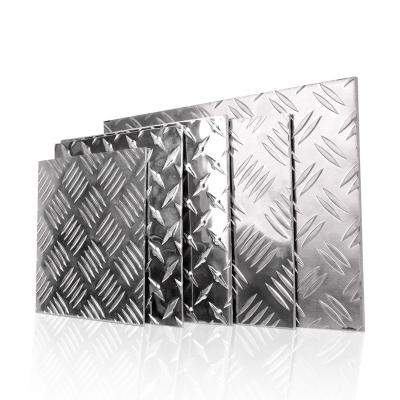 China 5052 Embossed Aluminum Plate Embossed Diamond Construction Aluminum Plate for sale