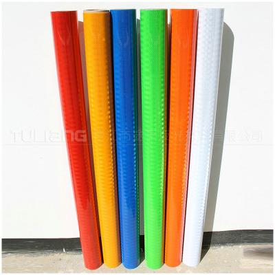 China High Strength Reflective Material Seamless PET Film Manufacturer High Strength Reflective Reflective Film PET Sign Post Film With Seal for sale