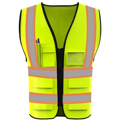 China Custom Visibility Vest Safety Vest Safety Customize Custom High Visibility Safety Yellow Reflective Vest for sale