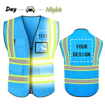 China Workplace Safety Stocks Officer Winter Low Price Logo Safety Vest Polyeter Fabric Custom Customize Shirt Safety Vest for sale