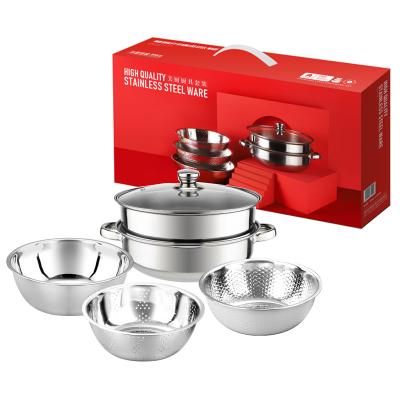 China 2021 INS Hot Sales Stainless Steel Rice Whitening Basin Set KS003 for sale