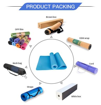 China 2021 Hot Selling Sports Yoga Mat Three-Layer 8mm Eco-Friendly Non-Slip Travel Sports Durable Yoga Mat for sale