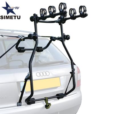 China Steel Bicycle Accessories, 3 Bike Car Cycle Carrier, Rear Mounted Car Bicycle Rack Carrier for sale