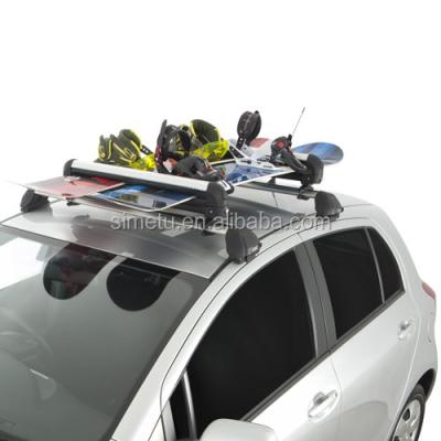 China Aluminum alloy car ski racks/snowboard carrier Surfboard Roof Rack Pads for sale