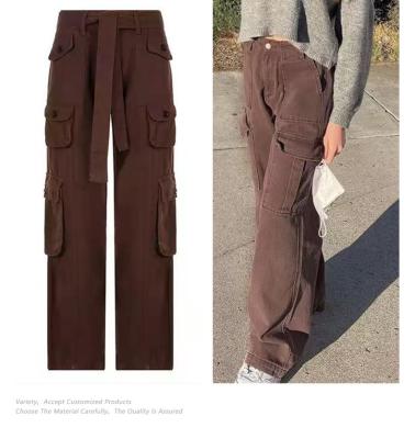 China High Quality Woven Anti-wrinkle Street Style Women Cargo Pants for sale