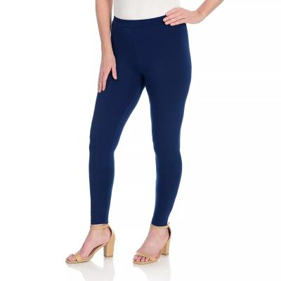 China high quality Anti-wrinkle solid color stretch knit women's leggings for sale