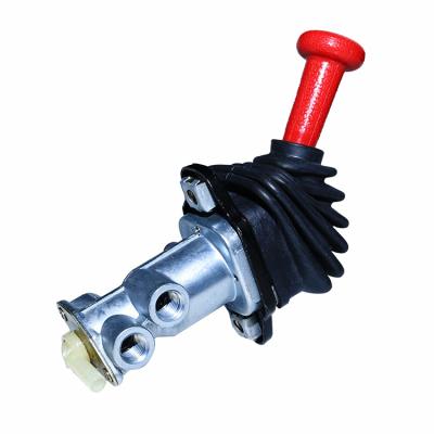 China Al alloy factory direct sale truck brake systems parts hand brake valve with hand grip for sale