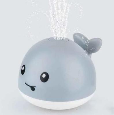 China Bath Toy Children's Bathroom Spray Water Small Whale Automatic Induction Light for sale