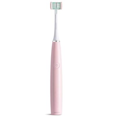 China Hot Selling Cordless Toothbrush Battery Operated IPX7 Sonic Ultrasonic Fast Automatic Charging Electric Toothbrush U Shape Color Dropshipping for sale