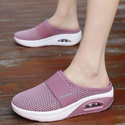 China Dropshipping 2022 New Summer Street Ladies Casual Women's Loafers Mesh Breathable Shoes Thick Bottom for sale