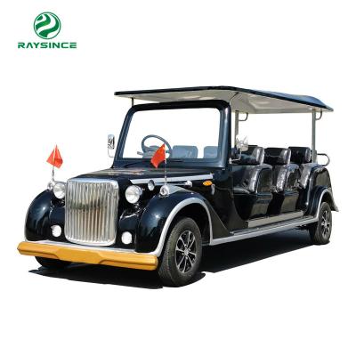 China CE Approved Electric Tourist classic vintage car 12 seats vintage and classic cars with antique lighting for sale