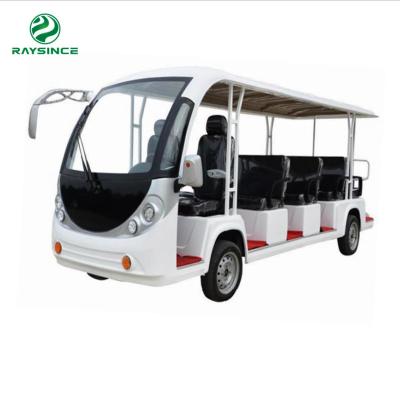 China Wholesales price city bus New Energy sightseeing car electric shuttle car with 14 seats for sale