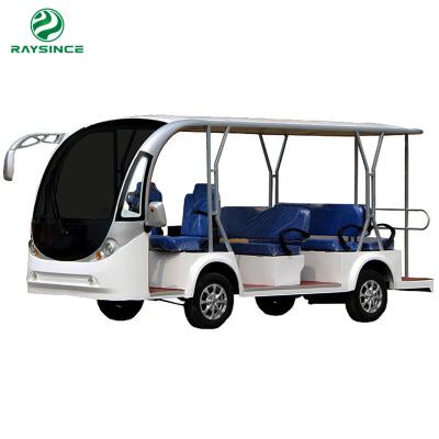 China Qingdao Supplier Four wheels electric passenger bus adult electric scooter sightseeing car with 11seats for sale