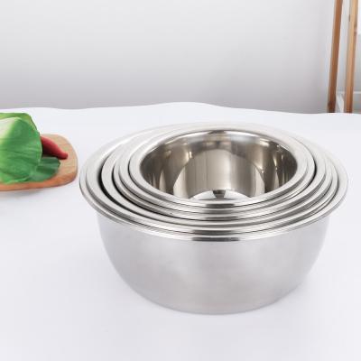 China Viable Hot Sale Tableware Mixing Salad Bowl Set Stainless Mixing Bowl Dessert Bowls for sale