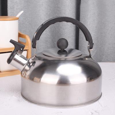 China 410 Sustainable Tea Kettle Stainless Steel Teapot 3L 4L 5L Whistling Kettle for sale