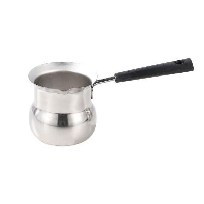 China Sustainable Multifunctional Coffee Butter Milk Pot Stainless Steel Milk Boiler Pot With Induction Bottom for sale