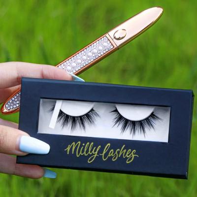 China Natural Long Private Label 3D Mink False Eyelashes Vendor Vegan Tapered 100% Silk Color Eyelashes Bulk for sale