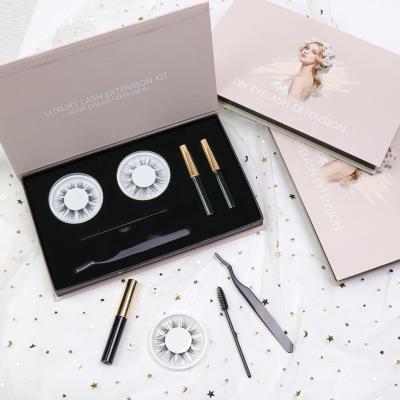 China Natural Individual Grafting DIY Eyelash Extensions Kit DIY Individual Group Eye Lashes Kit DIY Eyelash Extensions for sale