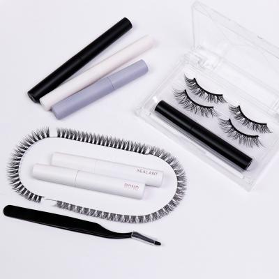 China Private Label Kit Natural Glue Pre Made Lash Fans Cluster Segmented 3D Diy Lash Extension Kit With DIY Eyelash Lash for sale