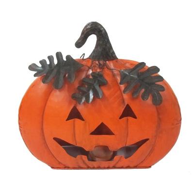 China Decors Pumpkin Halloween Tealight Candle Holder Halloween Gift Family Home Decoration for sale