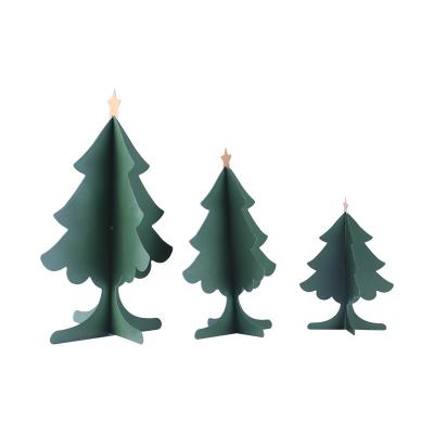 China Green Iron Metal Christmas Tree Christmas Decoration for sale