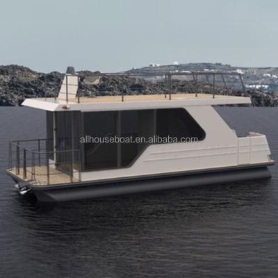 China Modern Luxurious Prefab Modular Mobile House Water House Tiny Houses Floating Hotel Houseboat Solar Boathouse Houses Floating Yacht for sale