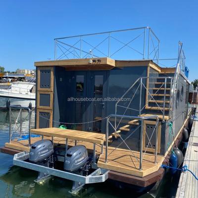 China Newest Design Modern Factory Price Customize Size Aluminum Prefab Movable Houseboat Prefab Houses For Sale for sale