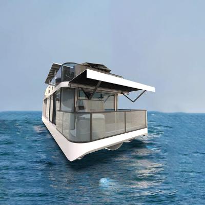 China Modern Aluminum Pleasure Craft Houseboat Speed ​​Boat Sport Yacht For Family Leisure for sale