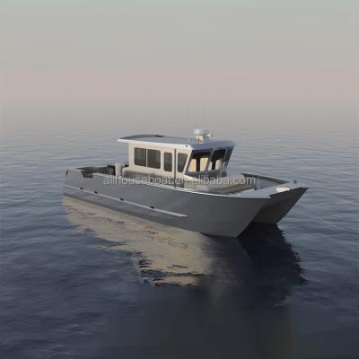 China Modern Aluminum Welded Catamaran 10m Fishing Boat Aluminum Boat Catamarans for sale