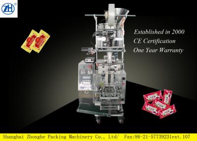 China Beef Sauce Pouch Packing Machine 3 Side / 4 Side Sealing With Zigzag Cutter for sale