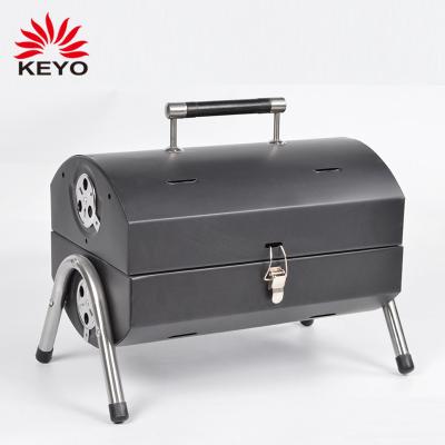 China Easily Assembled Cooking Portable Two Side Barbecue Barrel Smoker Barrel Charcoal Barbecue Grill For Indoor for sale