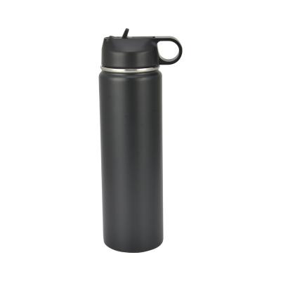 China 1000ml Sustainable Eco Friendly Double Wall Stainless Steel With Straw Sport Drink Water Bottle for sale