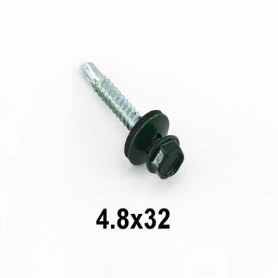 China HEX Head Painted Cap EPDM Washer Screw for sale