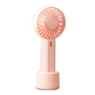 China Electric Cooling Desktop Held USB Mini Fans Portable Hand Held Mini Hand Fan Table Rechargeable Handle Stand Small for sale