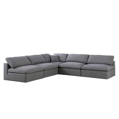 China New Design Adorned Living Room Sofa Set Chaise Lounge Couch Set Modular Corner Sectional Sofas for sale