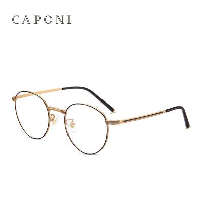 China Protect Eye Women Fashion Blue Light CAPONI 2021 Classic Business Style Blocking Optical Prescription Glasses for sale